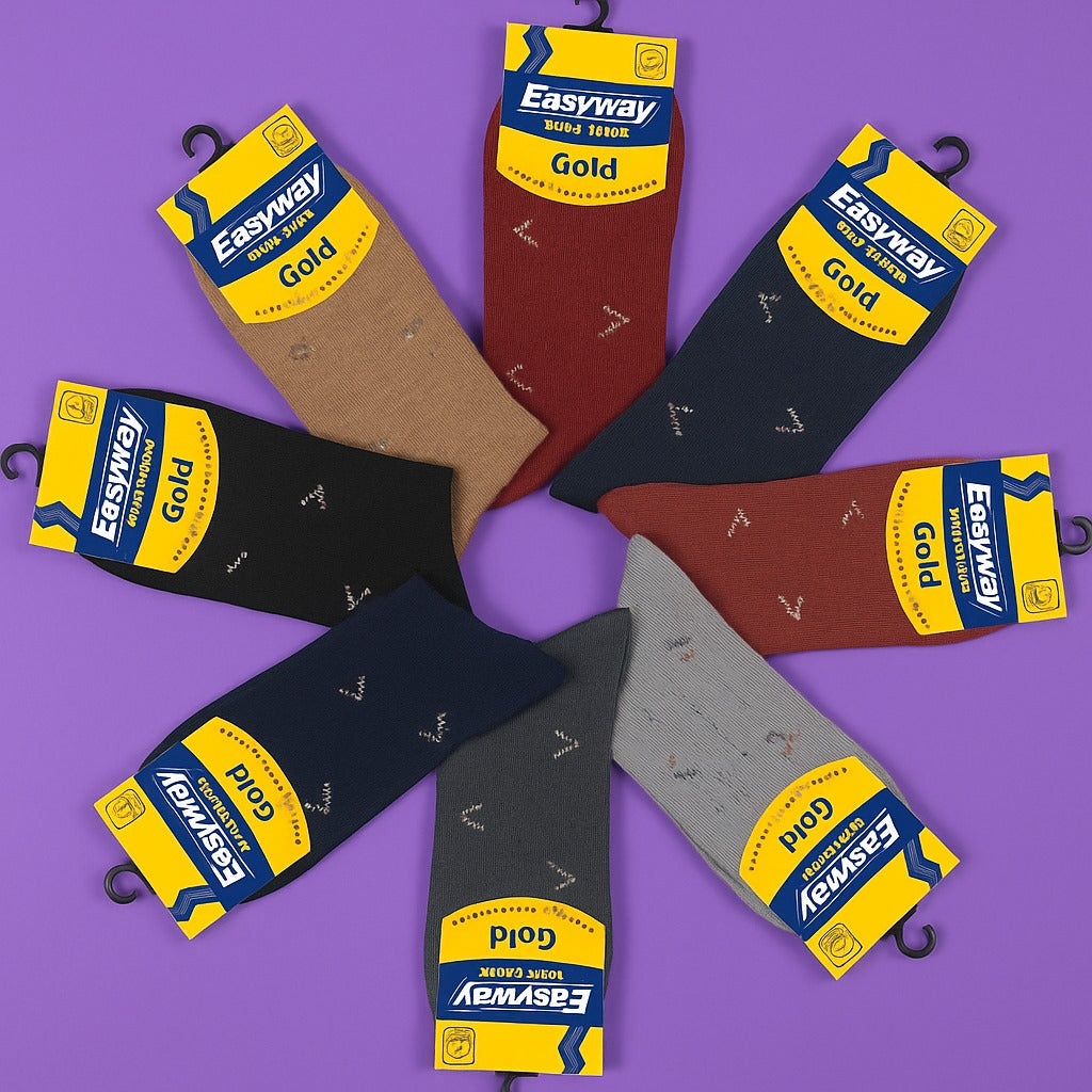 Pack of 10 Premium Wool Socks – 100% Natural Wool, Comfortable and Warm